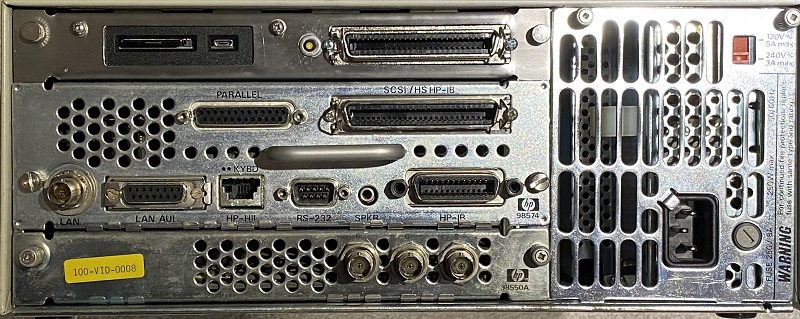 SCSI2SD emulator installed in the top slot of a model 380 SPU